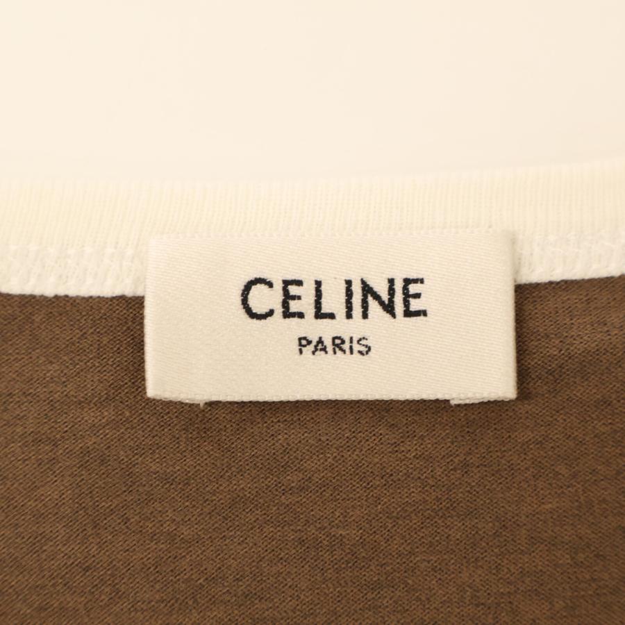 CELINE 美品/国内正規 セリーヌ 2X17H671Q フロッキーロゴ 半袖T CELINE 美品/国内正規 セリーヌ 2X17H671Q フロッキーロゴ 半袖T