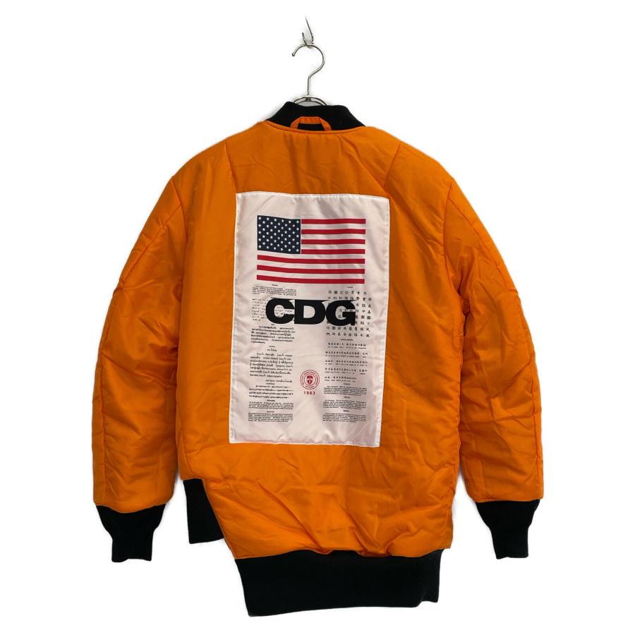 CDG × ALPHA INDUSTRIES / ジャケット/S/ナイロン/KHK/SZ-J017 CDG シーディージー ×ALPHA ブラック 2024年 SZ-J017 BIAS MA-1