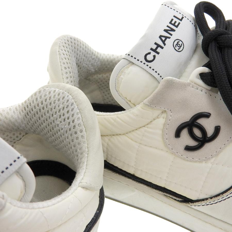 CHANEL（シャネル） ローカット スニーカー シューズ レザー ナイロン 