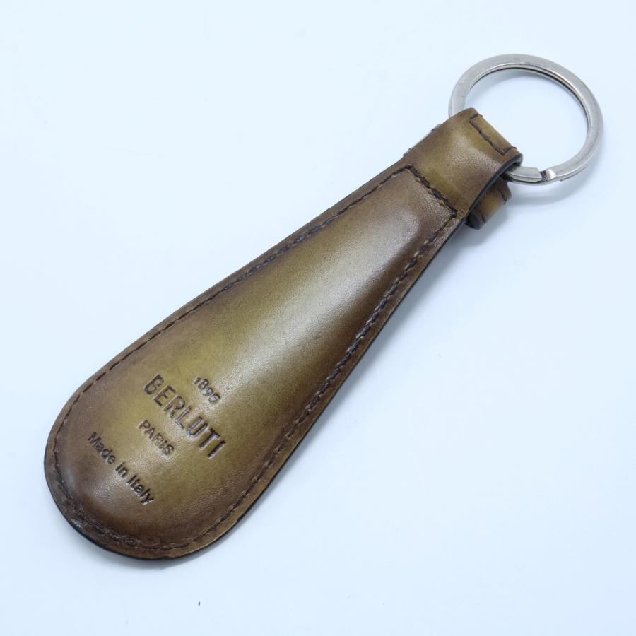 正規品　Berluti キーリング フルスクリットレザー　ブラウン org.jpg