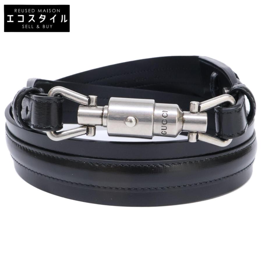 GUCCI 新品同様 グッチ 758543 ジャッキー ベルト 90・36 ブラック  