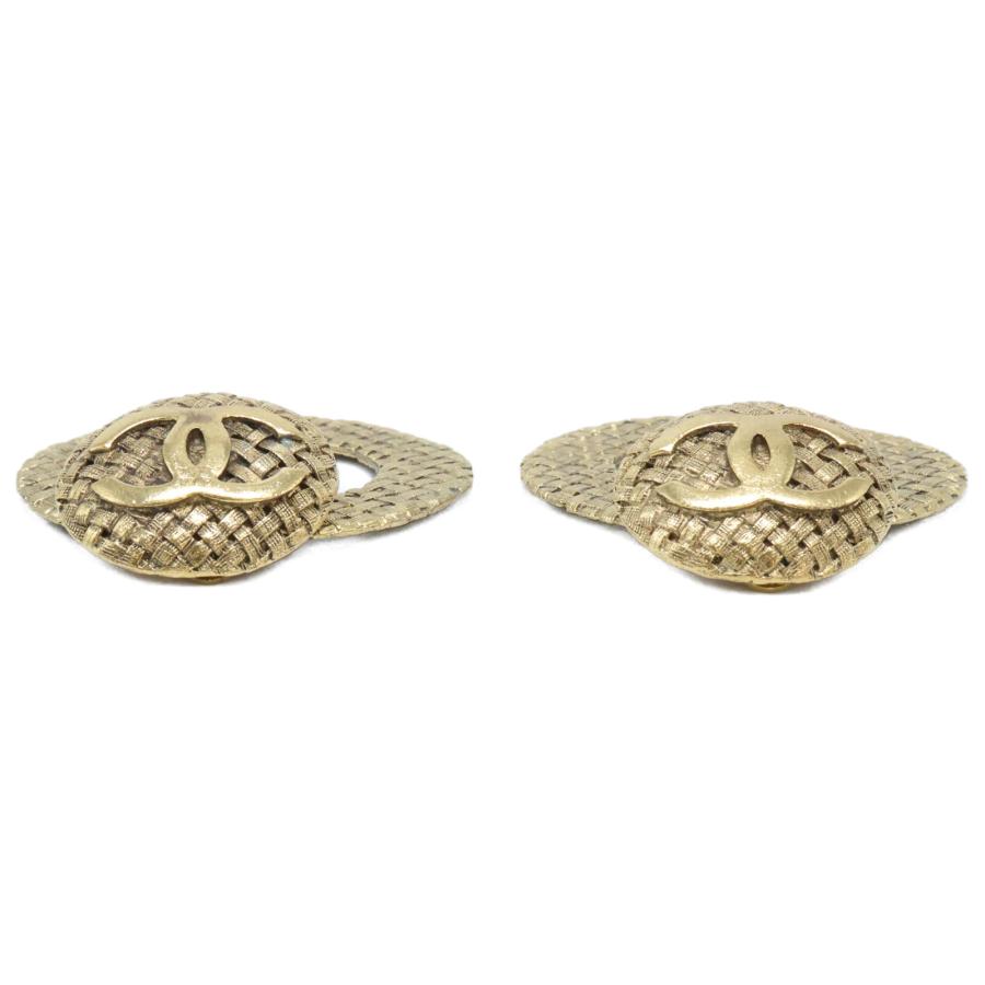 CHANEL シャネル 2912 29 ココマーク メッシュデザイン イヤリング  