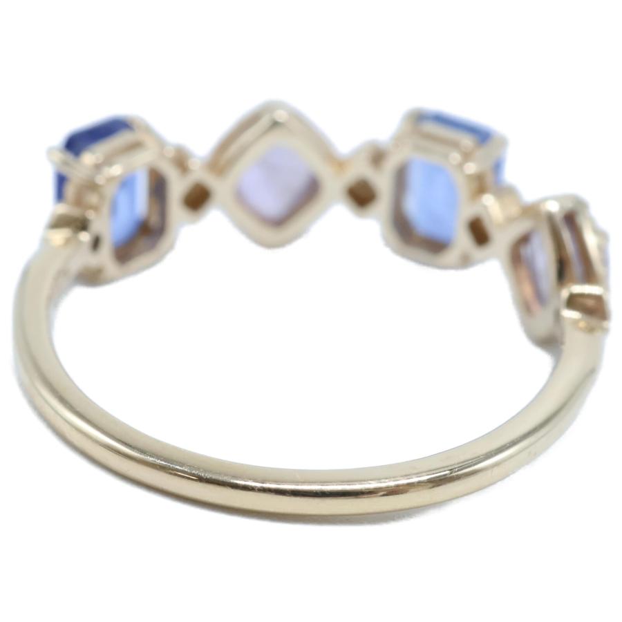 agete（アガット） 美品 10213111070-16-011 K10 0.012 マルチストーン