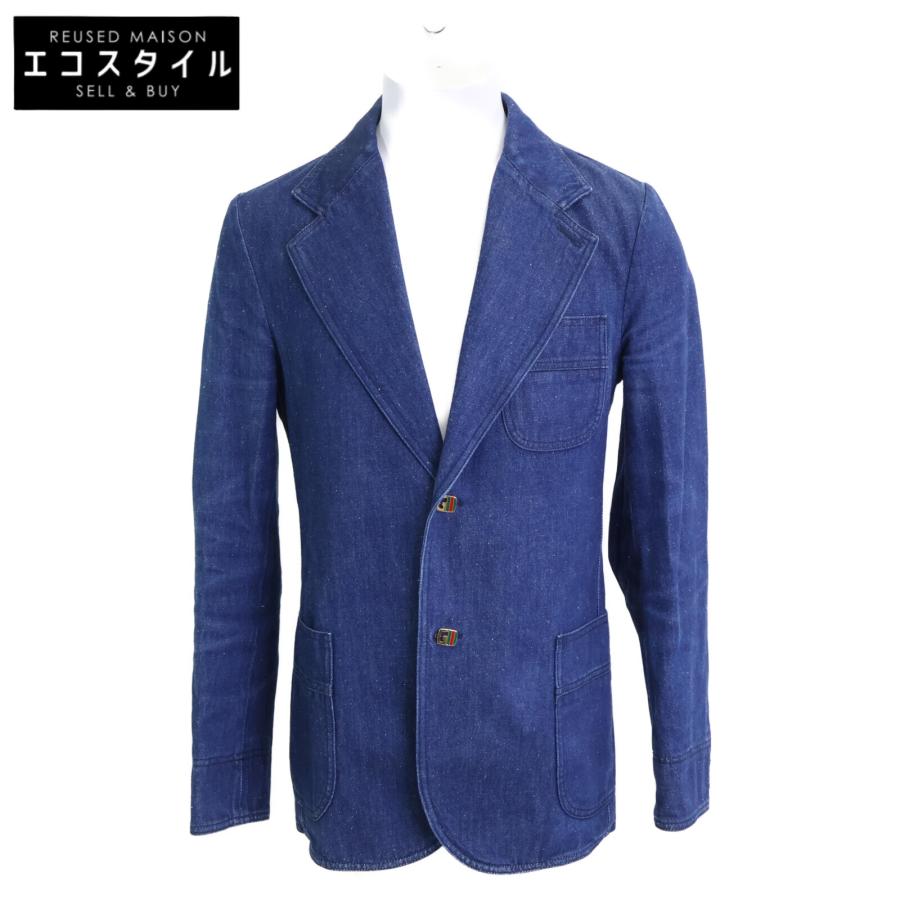 GUCCI グッチ 738640 デニム テーラードジャケット インディゴ