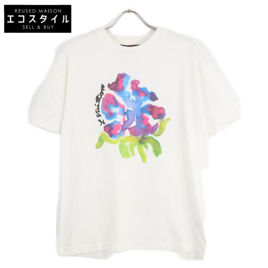 【美品】22年新作LOUIS VUITTON ルイヴィトンTシャツ　ホワイト 美品】22年新作LOUIS VUITTON ルイヴィトンTシャツ ホワイト