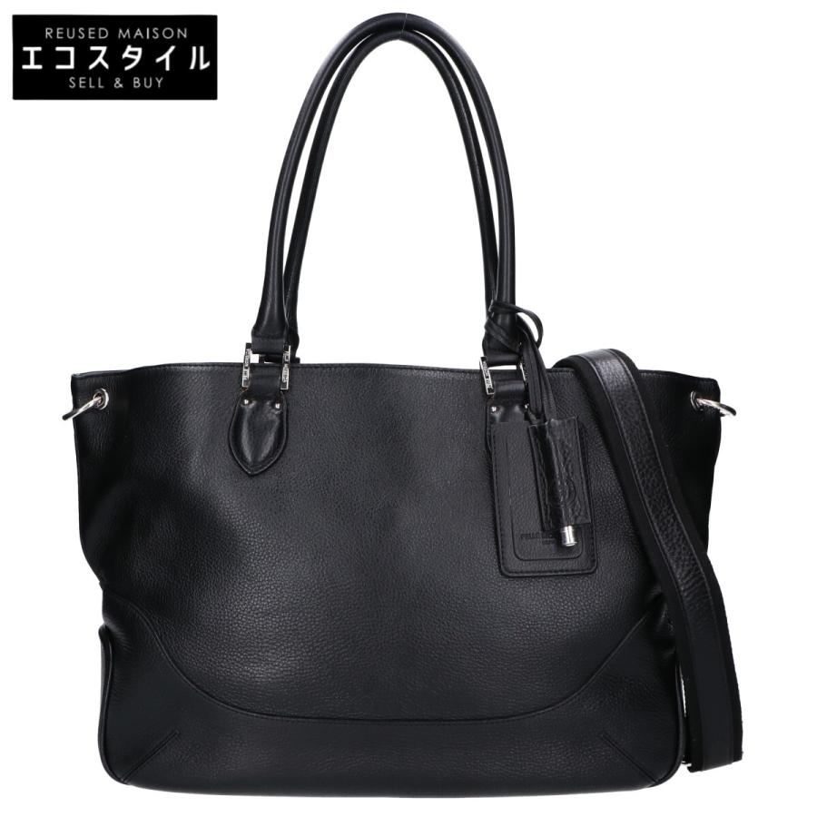 pellemorbida ブラックレザートートバッグ 東京ヒマワリ / 【約10営業日内に発送】ペッレモルビダ(PELLE MORBIDA