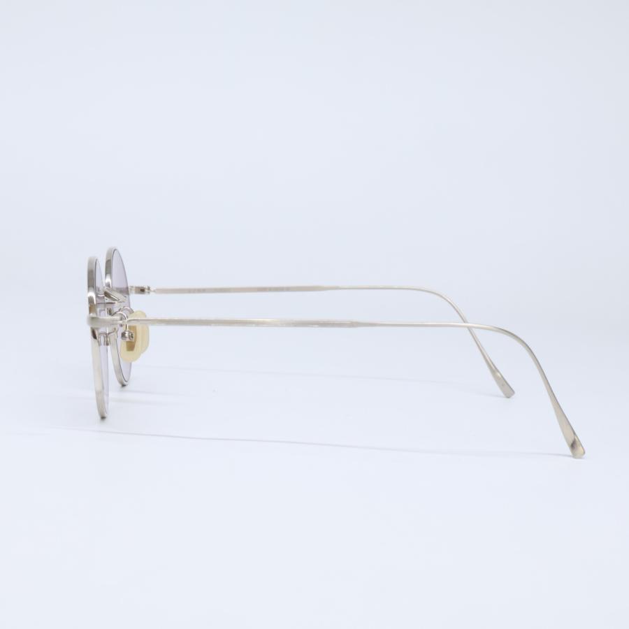 美品 KANEKO OPTICAL 金子眼鏡 KVS-27L BS ラウンド サングラス 47□20