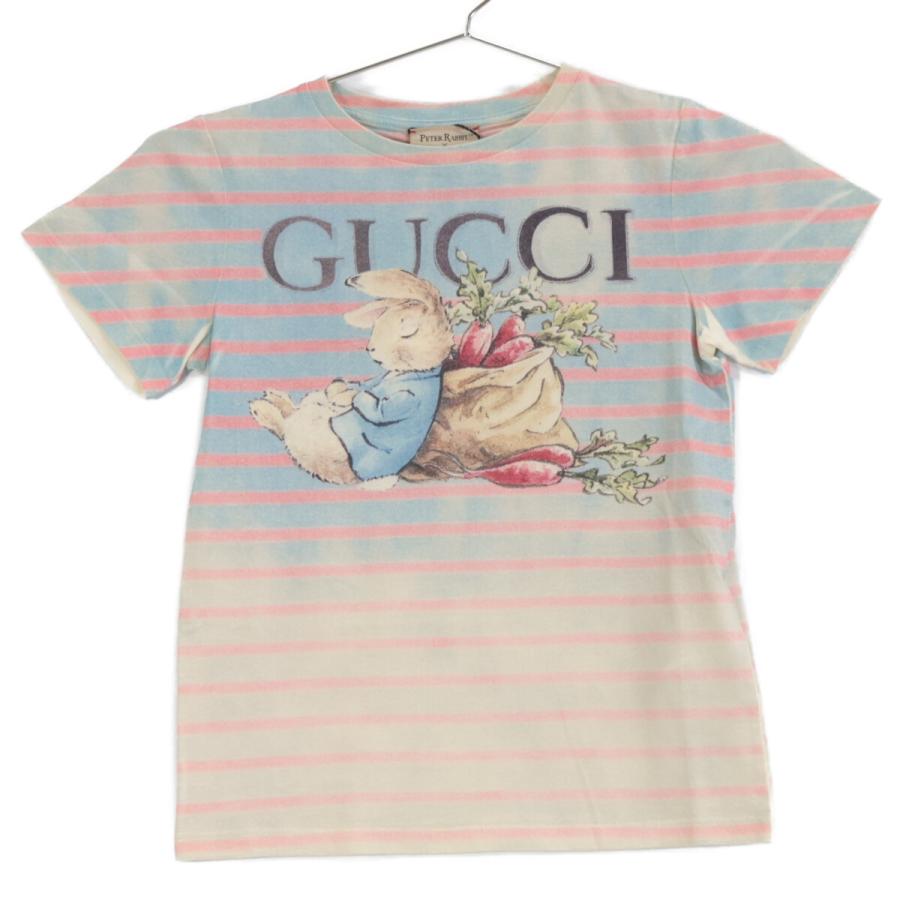 GUCCI（グッチ） XJF6C ブルー/ベージュ ピーターラビット プリントT
