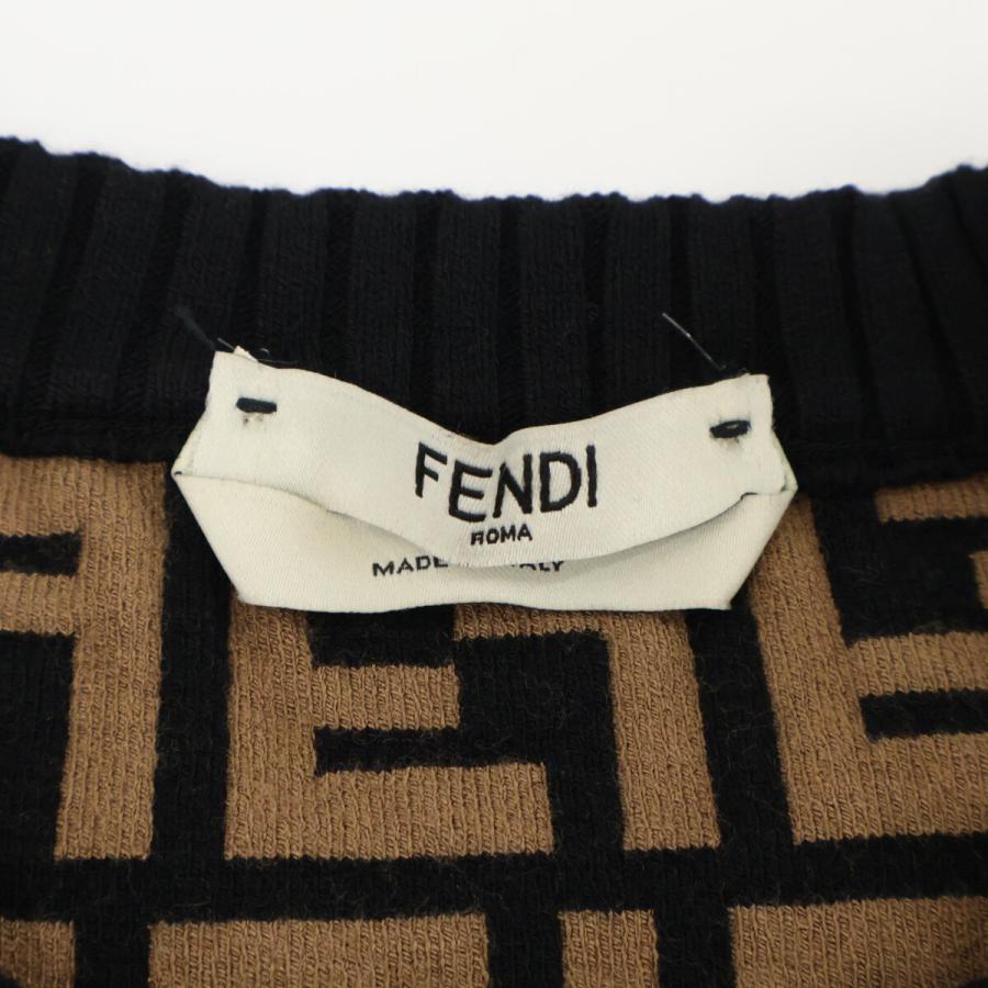 FENDI フェンディ ブラック/ブラウン ズッカ柄 FZD707 A1DS 18年製  