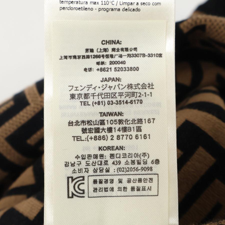 FENDI フェンディ ブラック/ブラウン ズッカ柄 FZD707 A1DS 18年製  