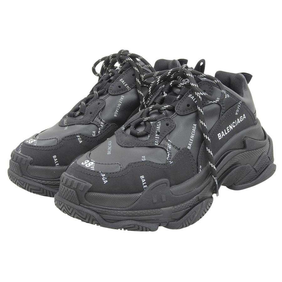 BALENCIAGA 美品 バレンシアガ オールオーバーロゴ トリプルS ダッド 