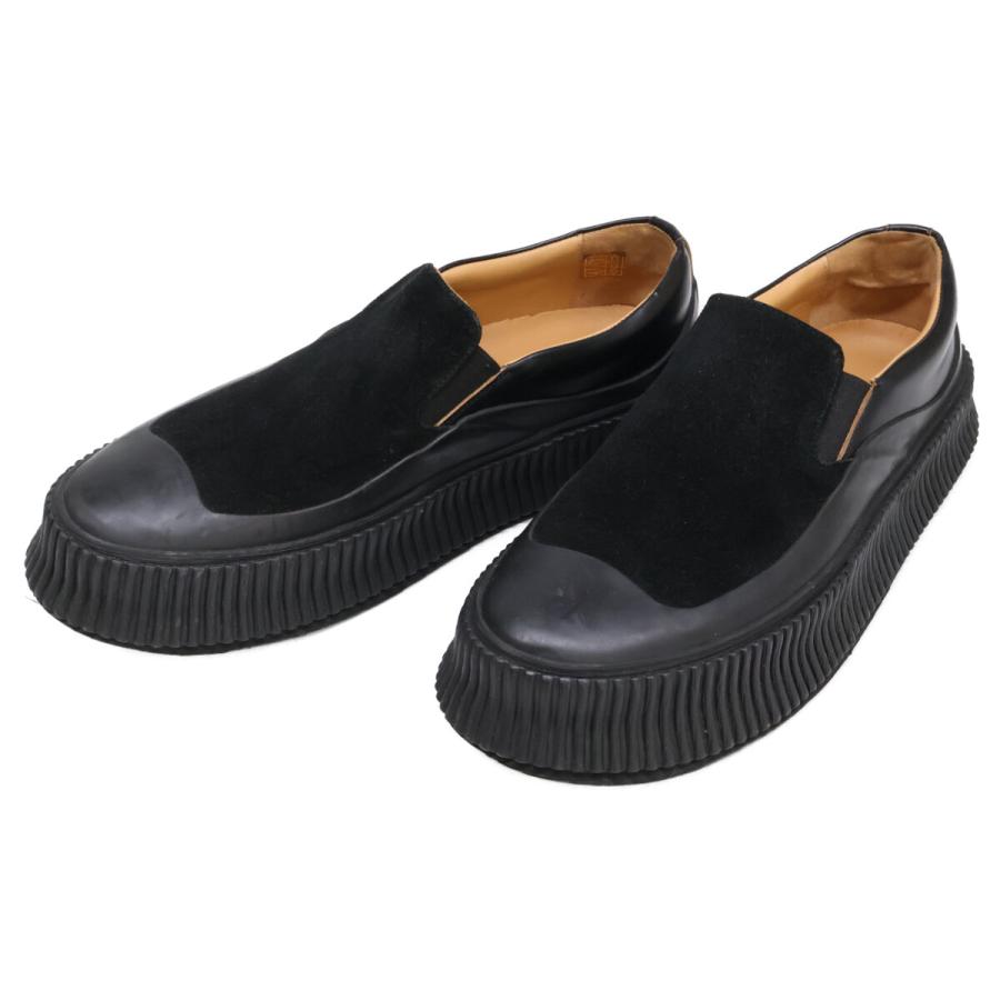 JIL SANDER 美品/ ジルサンダー プラットフォーム レザーx