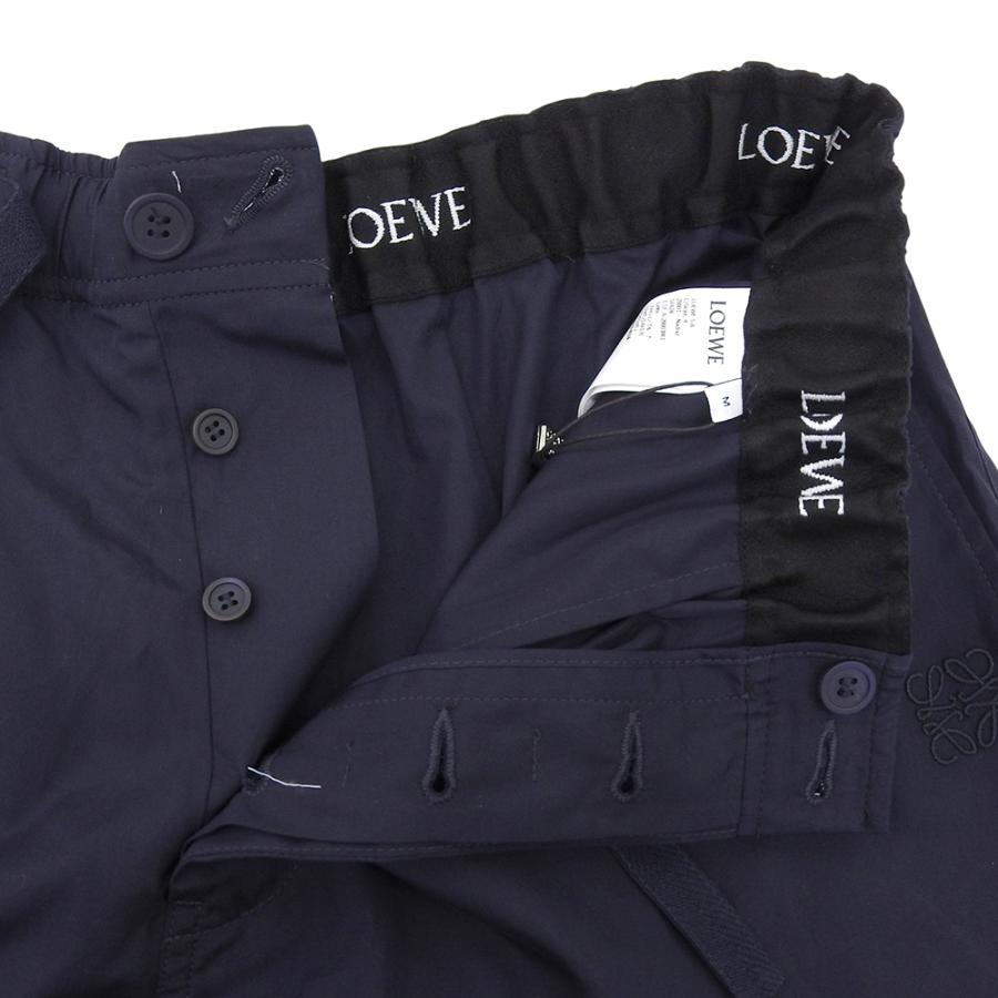未使用 LOEWE ロエベ コットン ショーツ ボトムス メンズ ネイビー ライトブルー M H526Y1AW23の画像