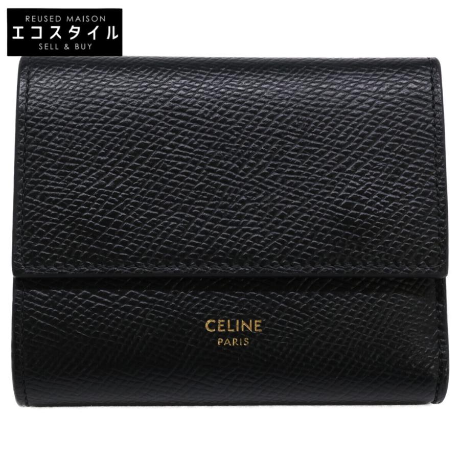 【美品】CELINE セリーヌ　スモールトリフォールドウォレット 三つ折り財布 CELINE（セリーヌ） 美品 スモール トリフォールド ウォレット 三