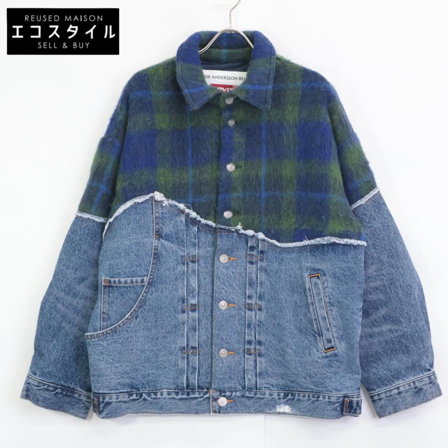 Andersson Bell アンダーソンベル ×LEVIS インディゴ/グリーン デニム 