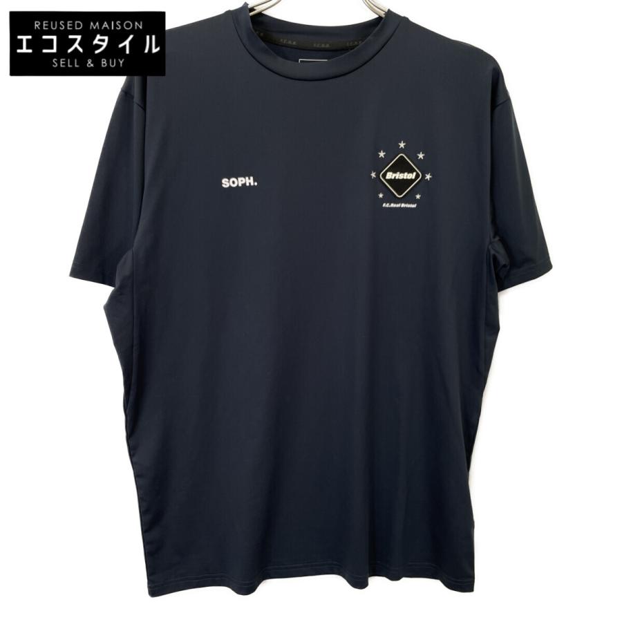 【美品】fcrb Bristol ネイビー ポロシャツ XL ゴルフ ブリストル F.C.Real Bristol（エフシーレアルブリストル） PLAID PRACTICE POLO