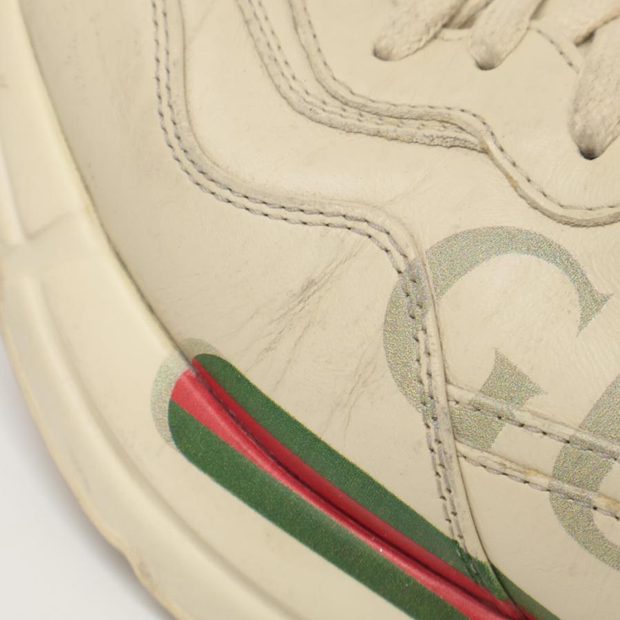GUCCI（グッチ） 500877 ライトン ロゴ レザー スニーカー シューズ 6