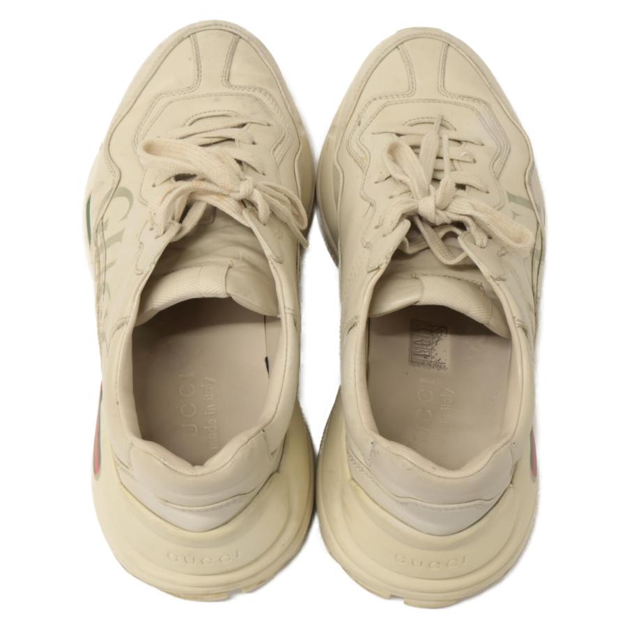 GUCCI（グッチ） 500877 ライトン ロゴ レザー スニーカー シューズ 6