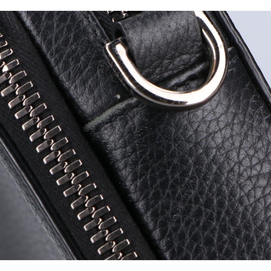 【中古】Dior ディオール CDアイコン ショルダーバッグ 黒 2ESBC119CDI ウォレットオンストラップ ポーチ レザー ロゴ メンズ 25007557 MK Christian Dior - 【中古】Dior ディオール CDアイコン ショルダー