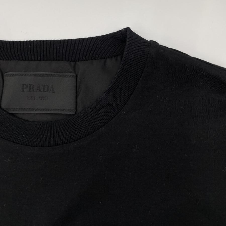 PRADA（プラダ） 24年 UJN661 ブラック Re-Nylon ジ゛ャージー Tシャツ