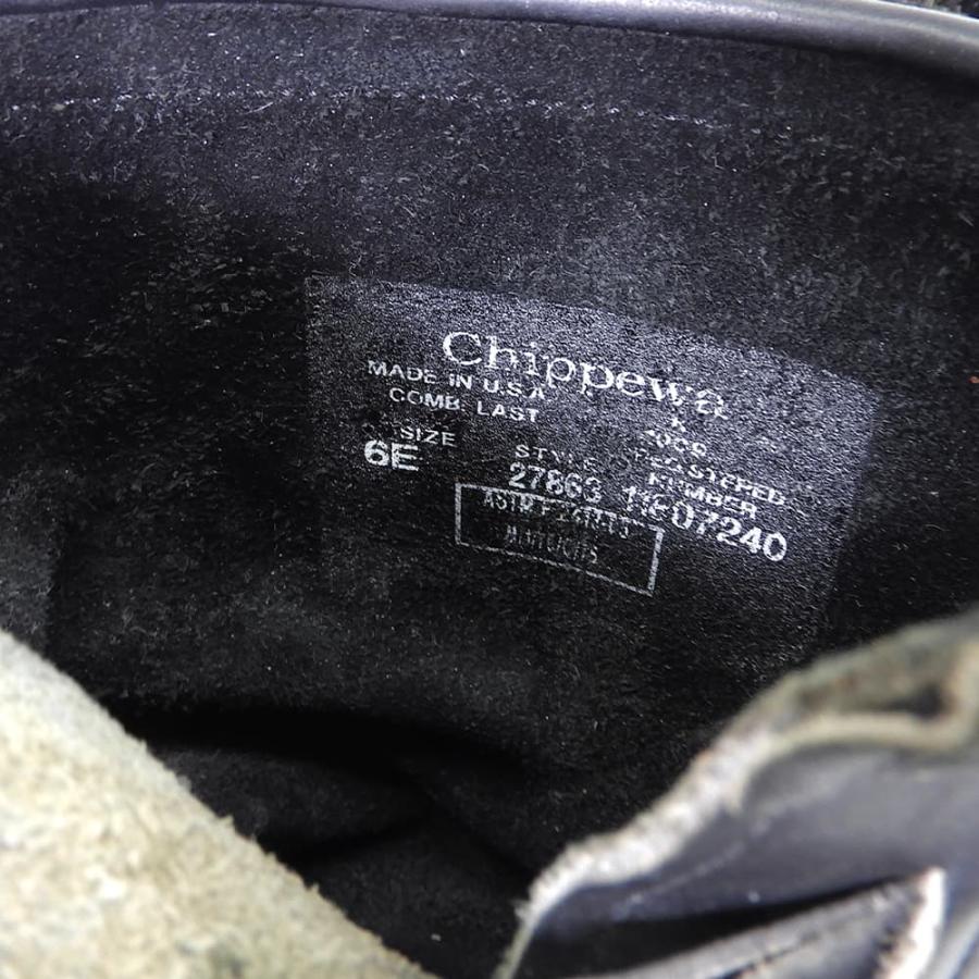 CHIPPEWA（チペワ） エンジニアブーツ シューズ メンズ ブラック 6 E