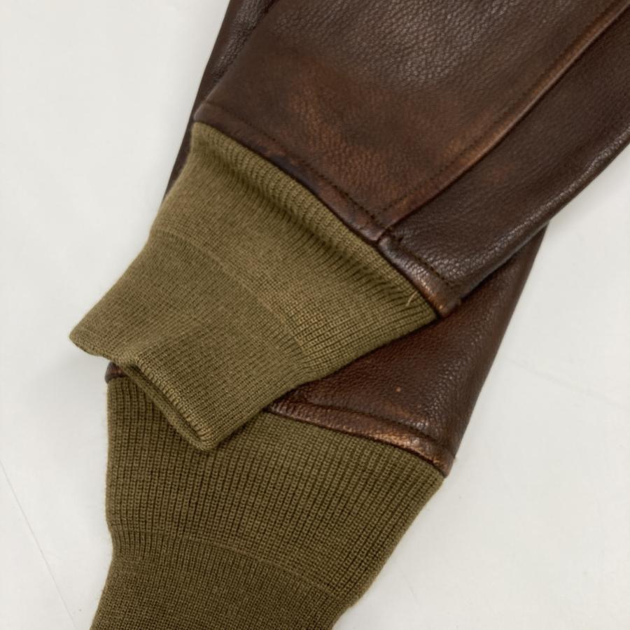 RRL ダブルアールエル カーキ×ブラウン系 インディアン ワッペン