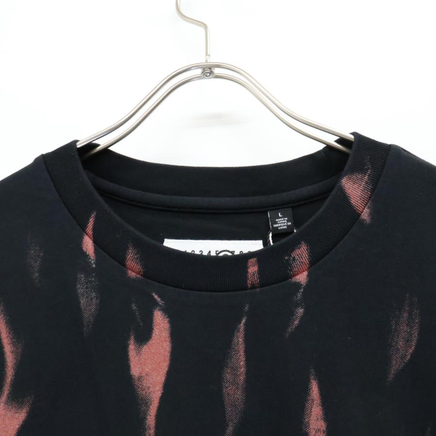 Supreme シュプリーム 新品未使用 ×MM6 24SS リキッドブルー Tシャツ トップス L ブラック メンズの画像