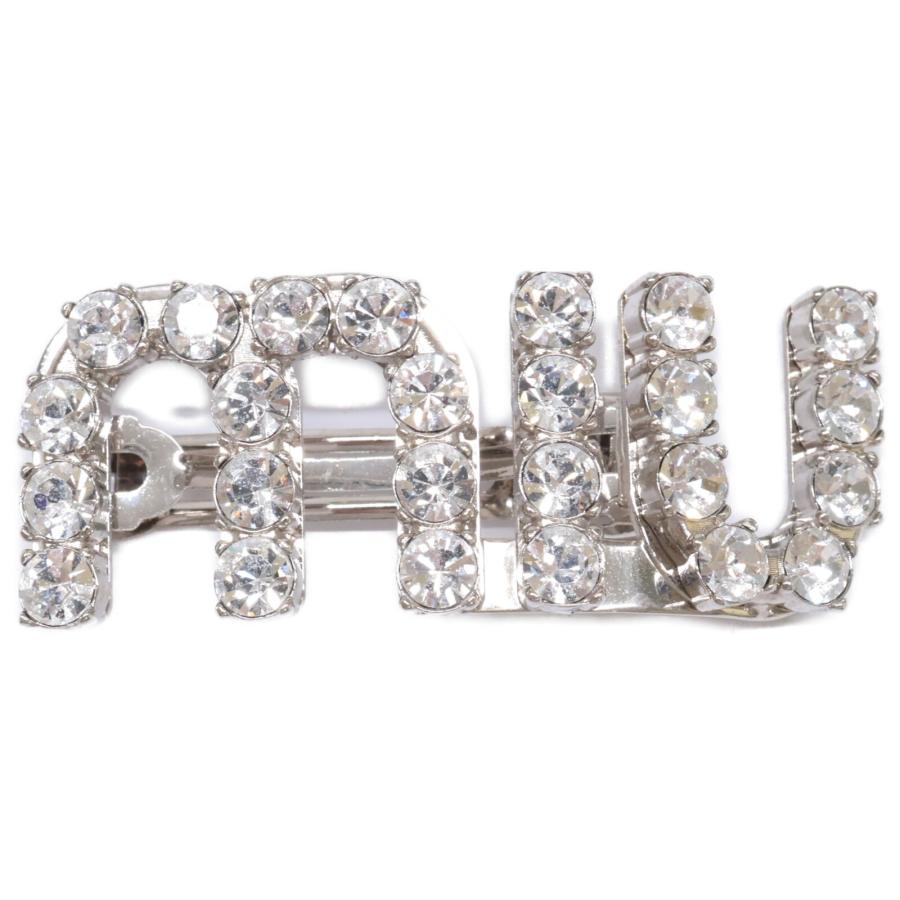 ⭐️【限定価格】miumiu ミュウミュウ ヘアクリップ グレー ヘアクリップ グレー（灰色）系 MiuMiu(ミュウミュウ) ヘア