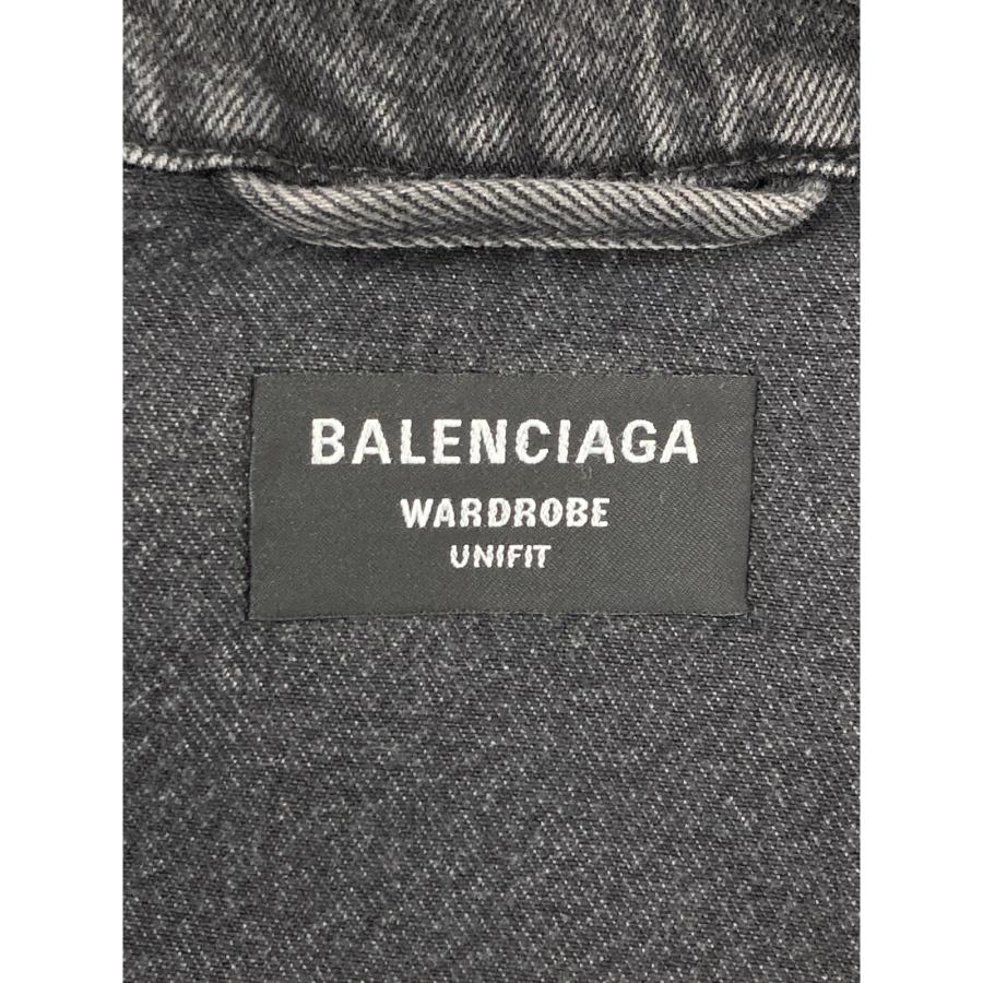 バレンシアガ BALENCIAGA メタルロゴ カットソー 衣料品 トップス コットン メンズ レディース ブラック系 【中古】 中古・古着通販】BALENCIAGA (バレンシアガ) BALENCIAGA メタルロゴT