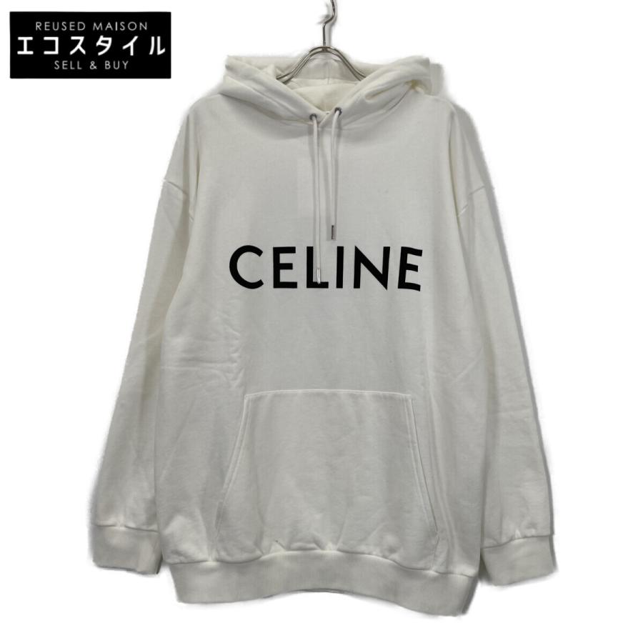 CELINE（セリーヌ） ホワイト 2Y668670Q Sweatshirts フーディープル