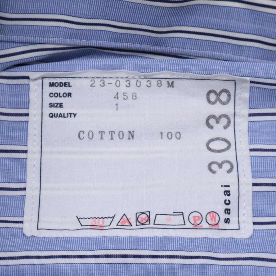 sacai（サカイ） ×Thomas Mason 23SS ブルー 23ー03038M コットン