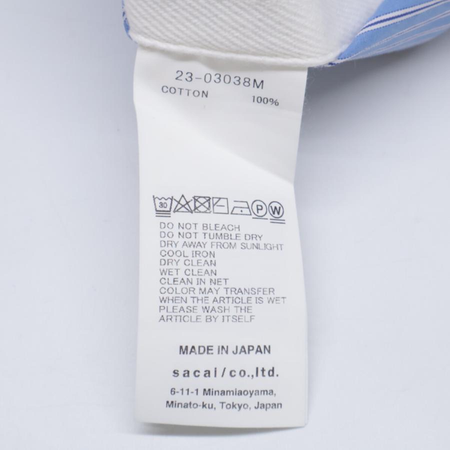 sacai（サカイ） ×Thomas Mason 23SS ブルー 23ー03038M コットン