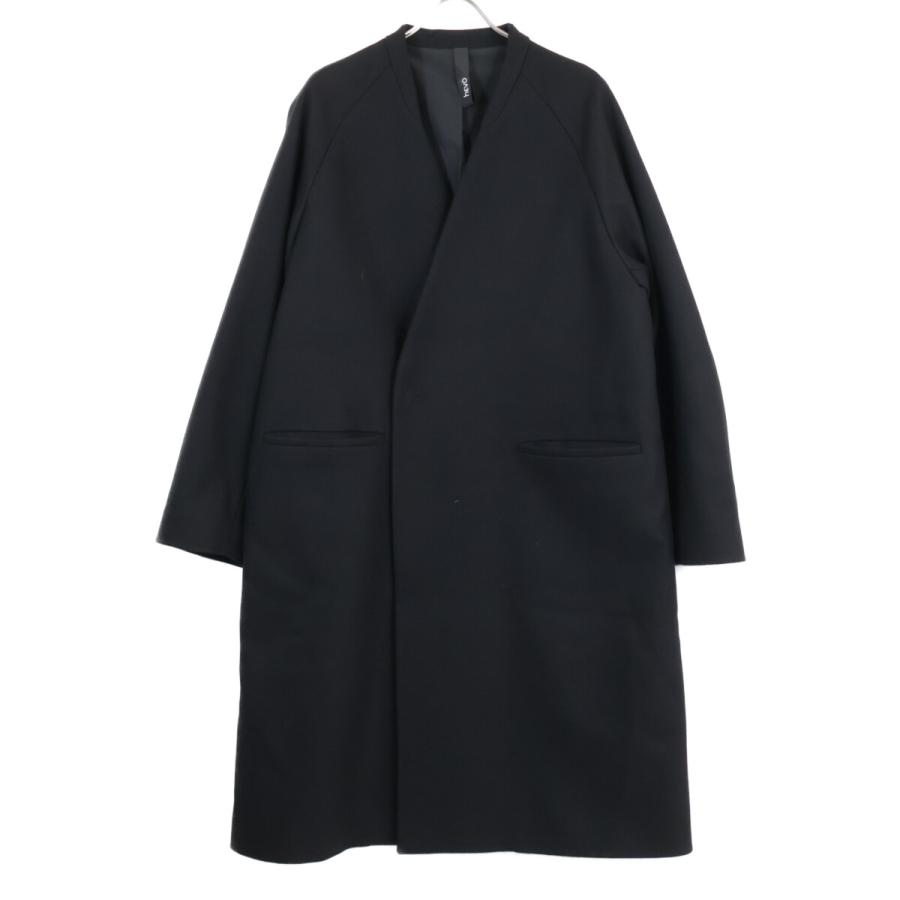 Hevo イーヴォ ブラック 4205-LAMI725 ウールノーカラーコート