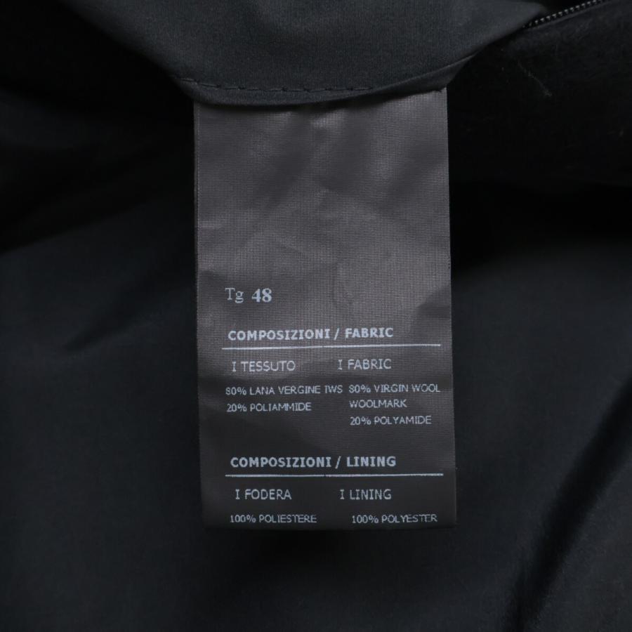 Hevo イーヴォ ブラック 4205-LAMI725 ウールノーカラーコート