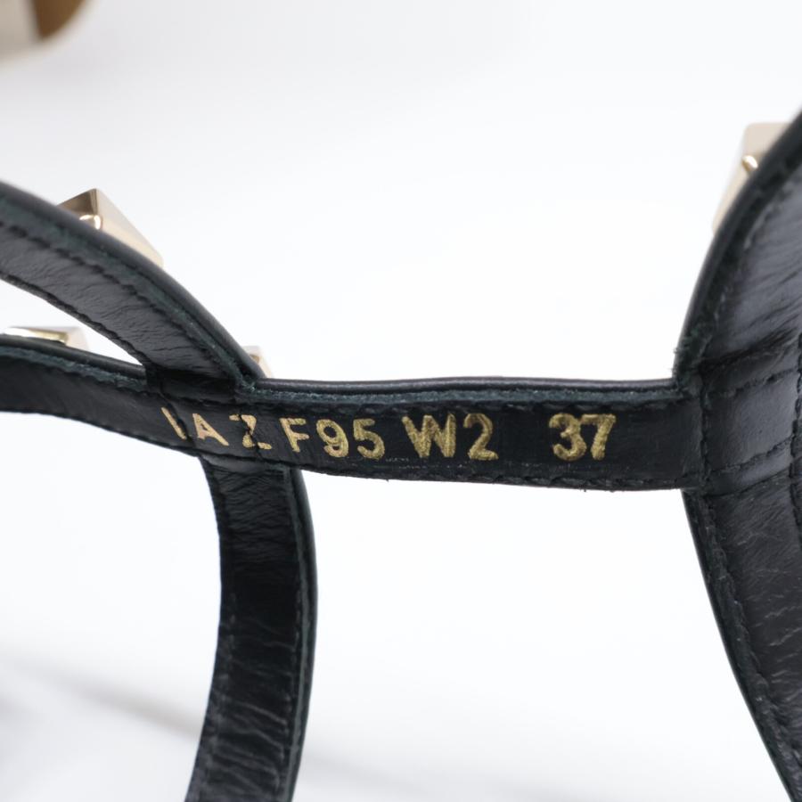 美品/ VALENTINO ヴァレンティノ ロックスタッズ ストラップ ウェッジ