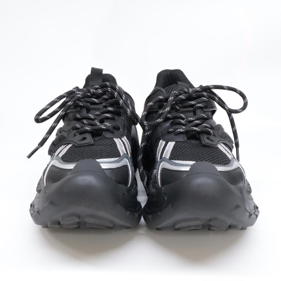 mikiosakabe 厚底ブラックスニーカー 美品/24AW MIKIOSAKABE ミキオサカベ MULTIVERSE2 厚底スニーカー