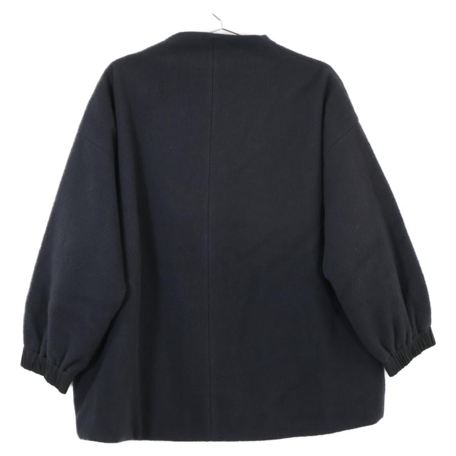 evam eva エヴァムエヴァ ネイビー E223T179 ウールパディングショート