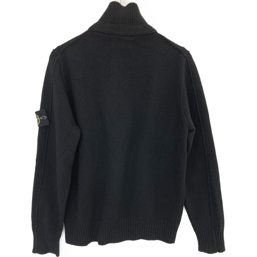 STONE ISLAND ストーンアイランド ブラック 6715508A3 ハーフジップ