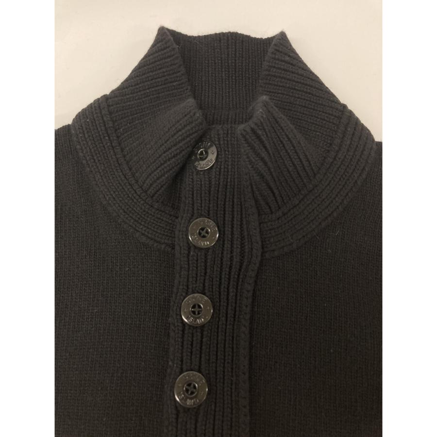 STONE ISLAND ストーンアイランド ブラック 6715508A3 ハーフジップ