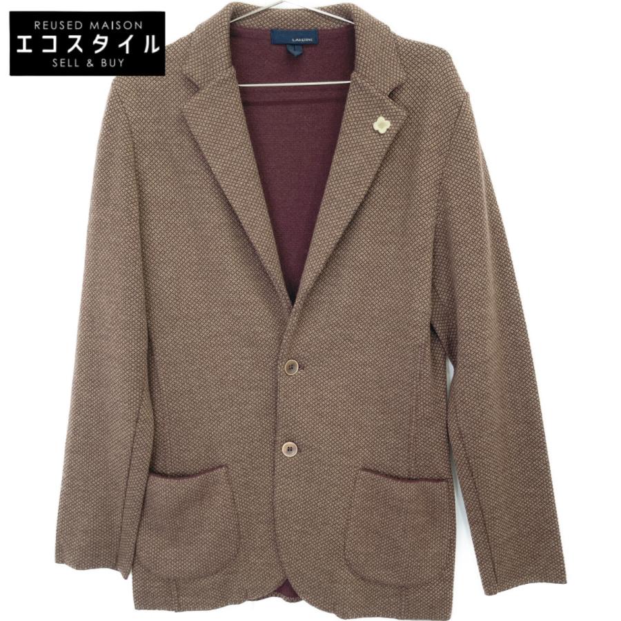 LARDINI（ラルディーニ） エンジ JQLJM56 ウールミラノリブソリッド2B 