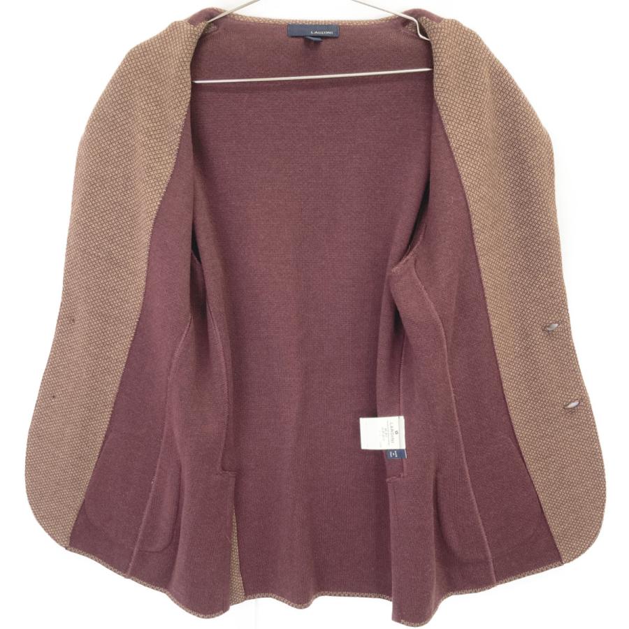 LARDINI（ラルディーニ） エンジ JQLJM56 ウールミラノリブソリッド2B