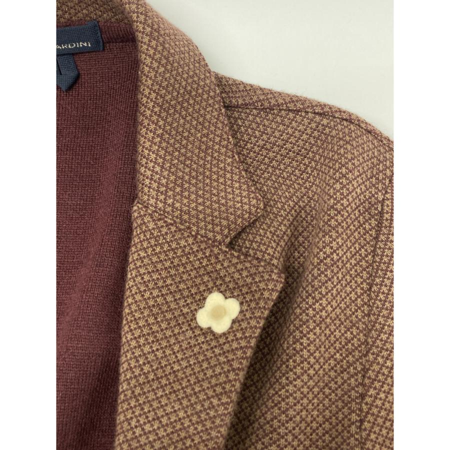 LARDINI（ラルディーニ） エンジ JQLJM56 ウールミラノリブソリッド2B