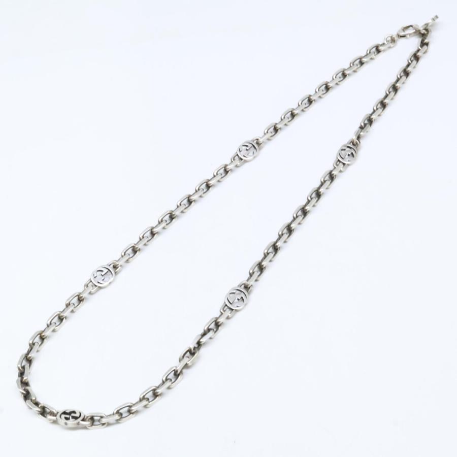 GUCCI（グッチ） 美品 Ag925 インターロッキングG チェーン ネックレス