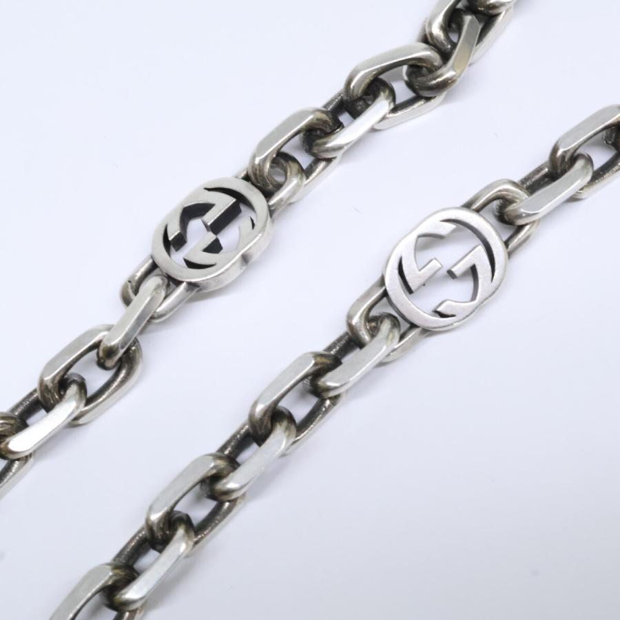 GUCCI（グッチ） 美品 Ag925 インターロッキングG チェーン ネックレス