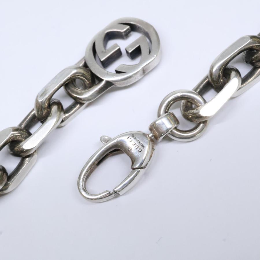 グッチ　ネックレス　チェーンネックレス ag925 GUCCI（グッチ） 美品 Ag925 インターロッキングG チェーン ネックレス