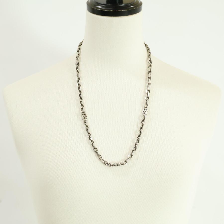 GUCCI（グッチ） 美品 Ag925 インターロッキングG チェーン ネックレス