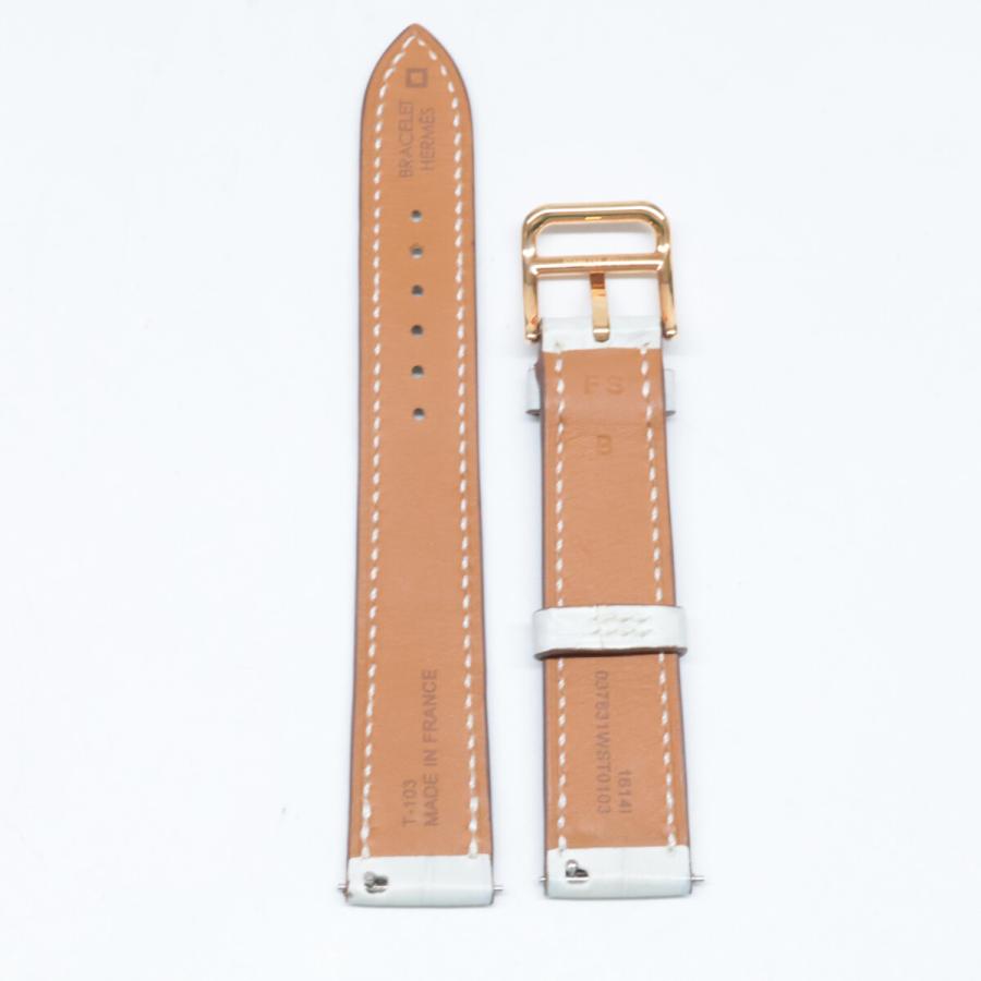 美品 HERMES エルメス B刻 アリゲーター 腕時計用 ベルトストラップ