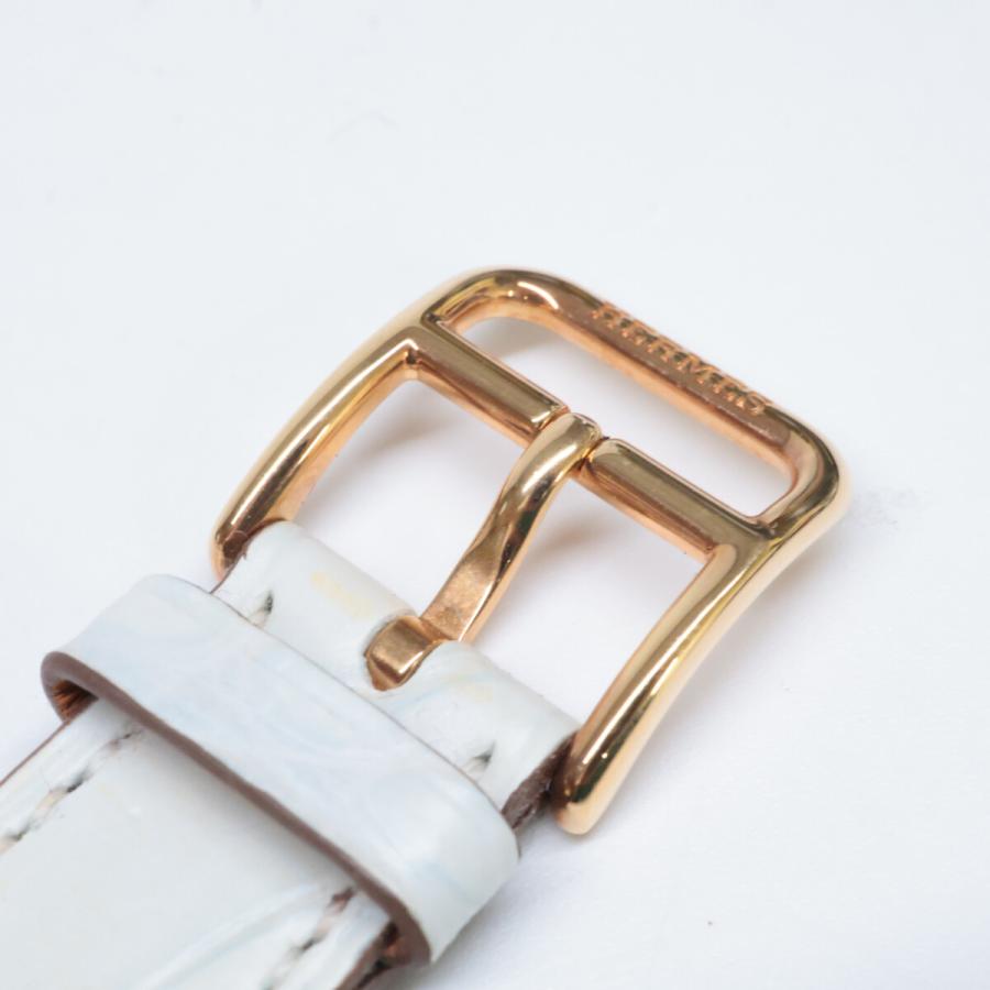 美品 HERMES エルメス B刻 アリゲーター 腕時計用 ベルトストラップ