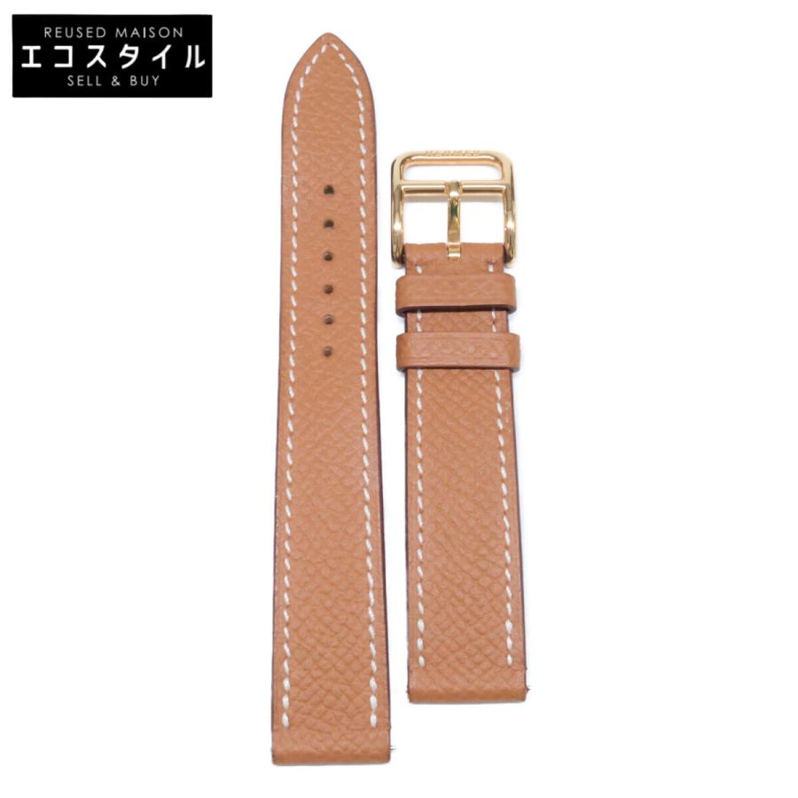 HERMES　エルメス純正 レザーベルト ブラウン HERMES - HERMES エルメス Hベルト ブラウン×ブラック ゴールド レザー