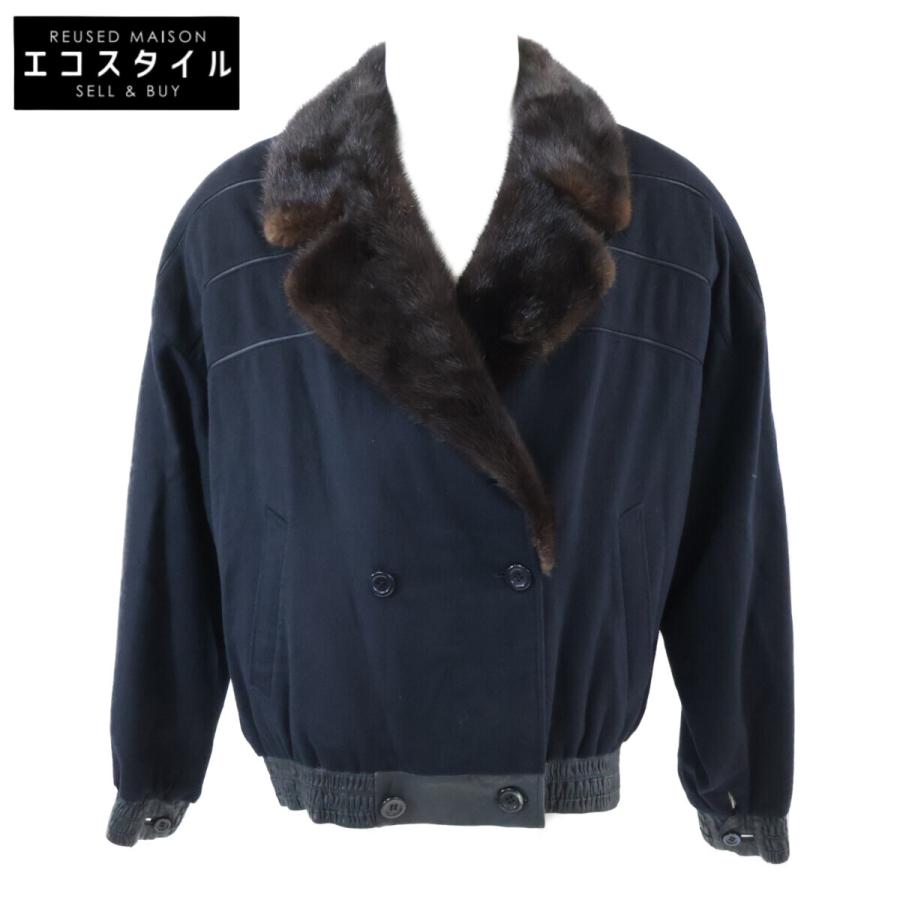 ZILLI ジリー カシミヤ×シルク ×ラムレザー ファーブルゾン ジャケット